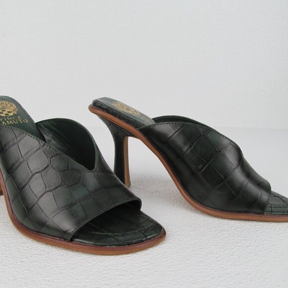 Vince Camuto Mershid Deep Green Peep Toe size 8.5 - Picture 5 of 9